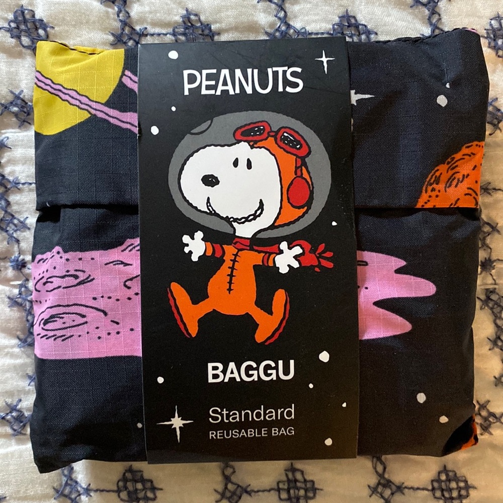 Baggu Peanuts Space Snoopy reusable bag